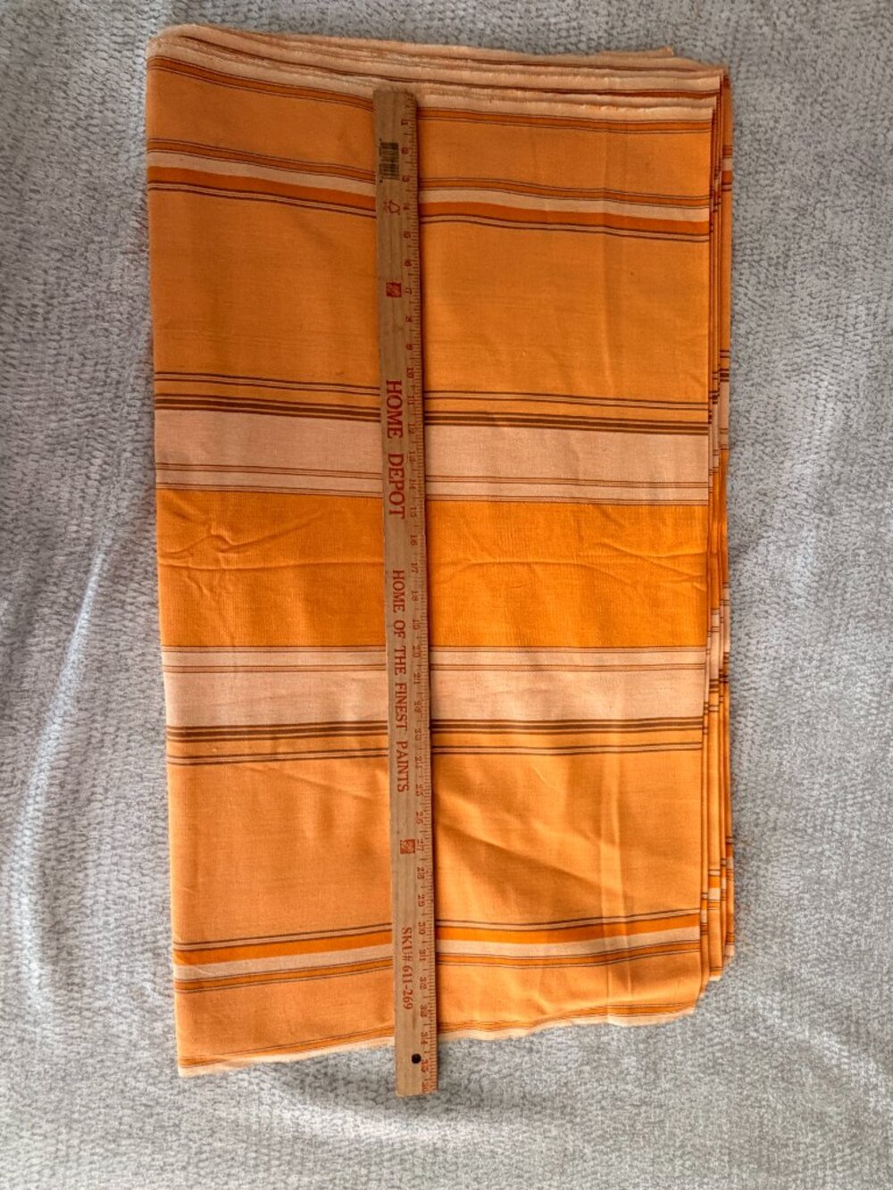 Nepalese Handwoven Gold Stripes Fabric 10 1/2 yds